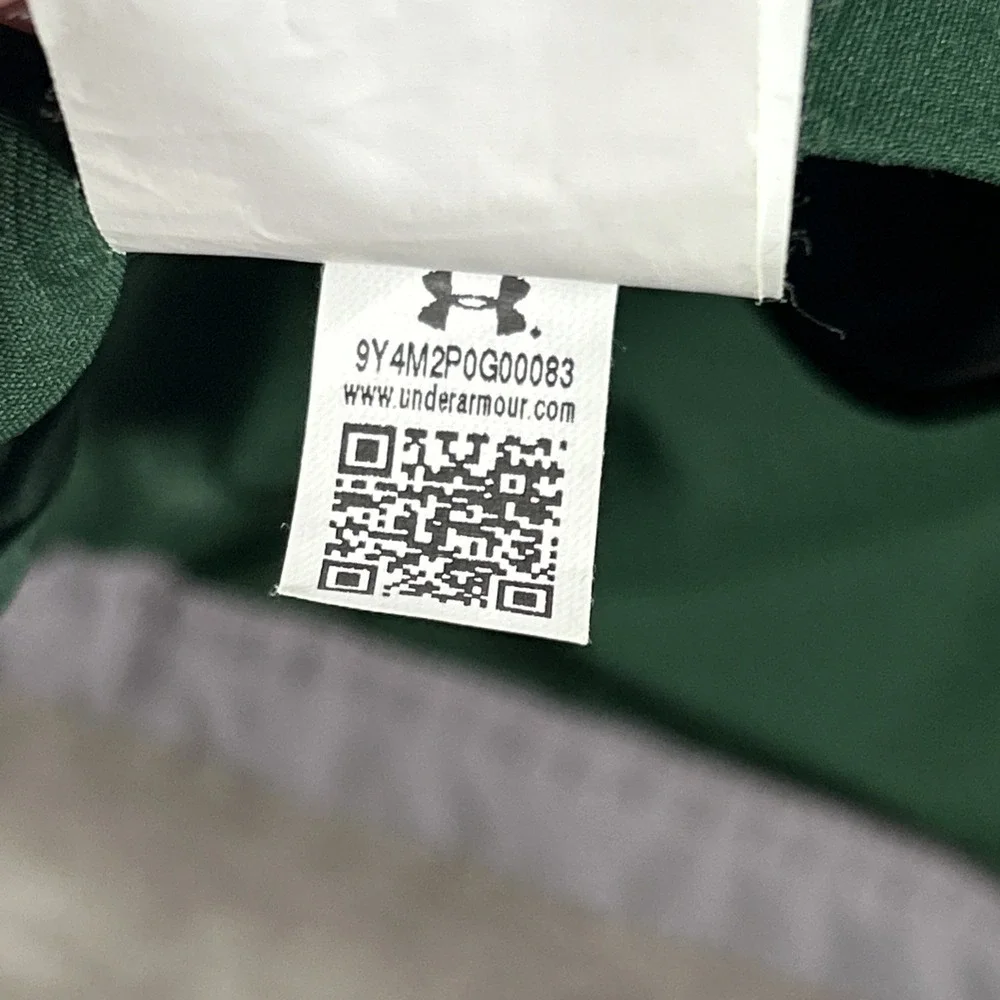 Under Armour Baylor Bears Kids Youth Medium Green Full Zip Hooded Jacket JM YMD